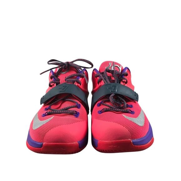 NIKE KD VII Hyper Punch Purple Sneakers 7Y Vintage Mesh Athletic Stylish Sporty - Picture 8 of 12